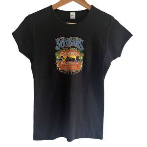 Harley-Davidson 30 Years Anniversary Womens L California‎ Tee Black Biker Babe